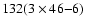 $132 (3\times46{-}6)$