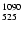 $\rm ^{1090}_{525}$