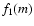 $f_{\rm 1}(m)$