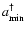 $a_{\rm min}^{\dag }$