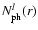 $N^l_{\rm ph}(r)$