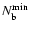 $N_{\rm b}^{\min}$