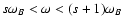 $s\omega_B<\omega<(s+1)\omega_B$