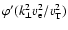 $\varphi'(k_{\perp}^2v_{\rm e}^2/v_{\rm T}^2)$