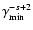 $\gamma_{\rm min}^{-s+2}$