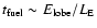 $t_{\rm fuel} \sim E_{\rm lobe}/L_{\rm E}$
