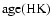 ${\rm age}({\rm HK})$