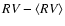 $RV-\langle RV\rangle$