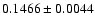 $0.1466\pm 0.0044$