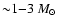 ${\sim} 1{-}3~M_\odot$