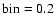 $\rm bin=0.2$