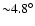 ${\sim}4.8^\circ$