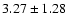 $3.27\pm1.28$