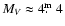 $M_{V}\approx4\hbox{$.\!\!^{\rm m}$ }4$