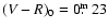 $(V-R)_0=0\hbox{$.\!\!^{\rm m}$ }23$