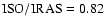 $\rm ISO/IRAS=0.82$