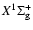 $X^1\Sigma ^+_{\rm g}$