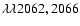 $\lambda\lambda
2062, 2066$
