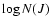 $\log N(J)$