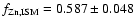 $f_{\rm Zn,ISM} = 0.587\pm0.048$