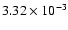 $3.32\times10^{-3}$