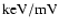 $\rm {keV/mV}$