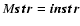 $M\vec{str}=\vec{instr}$