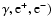 $\gamma , {\rm e}^{+}, {\rm e}^{-})$