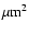 $\mu\rm m^2$