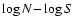 $\log N{-}\log S$