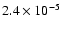 $2.4\times10^{-5}$