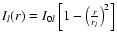 $I_l (r) = I_{0l} \left[1- \left(\frac{r}{r_l}\right)^2\right]$