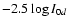 $-2.5\log I_{0d}$
