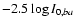 $-2.5\log I_{0,ba}$