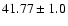 $41.77\pm1.0$