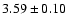 $3.59\pm0.10$