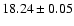 $18.24\pm0.05$
