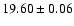 $19.60\pm0.06$