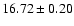 $16.72\pm0.20$