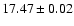 $17.47\pm0.02$