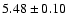 $5.48\pm0.10$