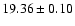 $19.36\pm0.10$