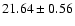 $21.64\pm0.56$