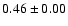 $0.46\pm0.00$