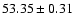 $53.35\pm0.31$