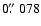 $0\hbox{$.\!\!^{\prime\prime}$ }{078}$