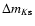 $\Delta{m_{K{\rm s}}}$