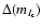 $\Delta(m_{I_{\rm c}})$