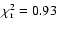 $\rm\chi_{r}^{2} = 0.93$