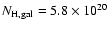 $N_{\rm H,gal} = 5.8 \times 10^{20}$